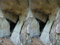 Perched boulder stereo pair